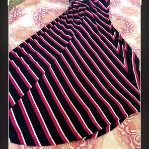 Chico’s Midi Skirt Navy, Pink, White NWT Size 20